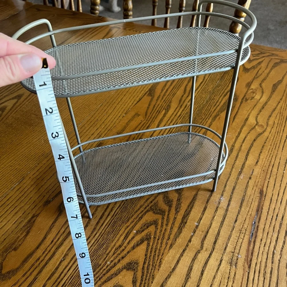 Silver Metal Wire Shelf